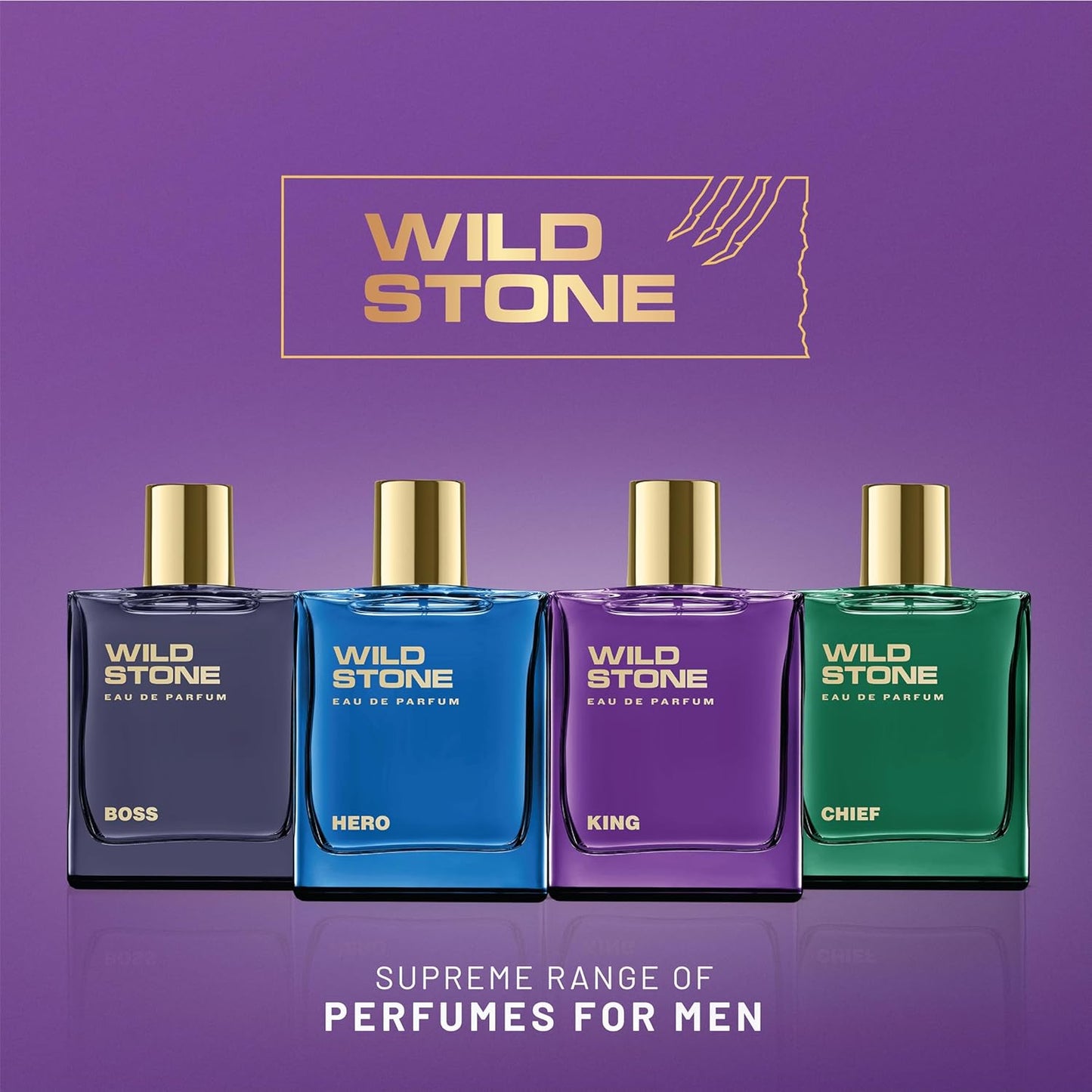 Wild Stone King Eau De Parfum - Luxury Men's Fragrance | 3.38oz | Intense & Long-Lasting Scent