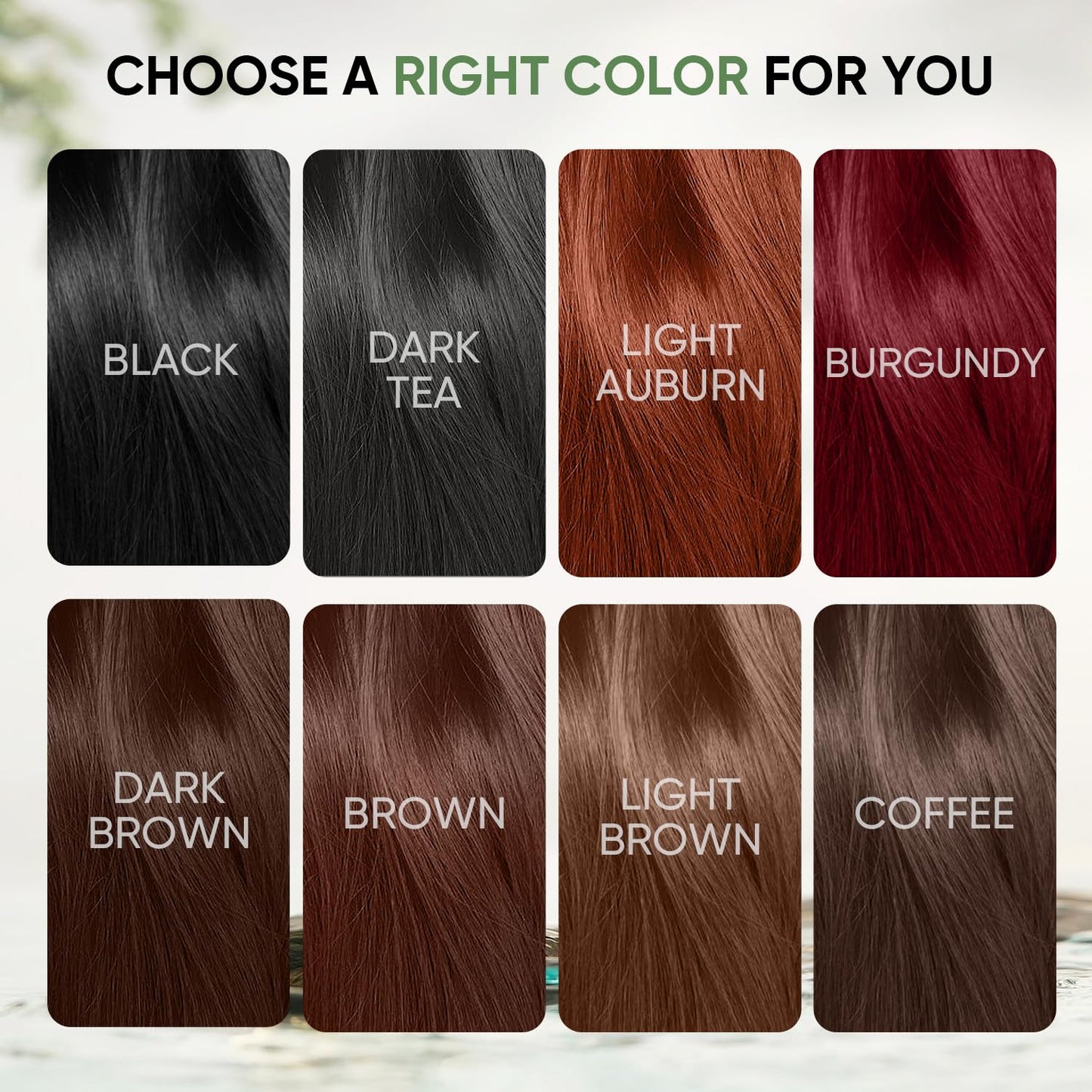 Coffee Hair Dye Shampoo for Women & Men - Gray Coverage 3 In 1 Natural Color Shampoo