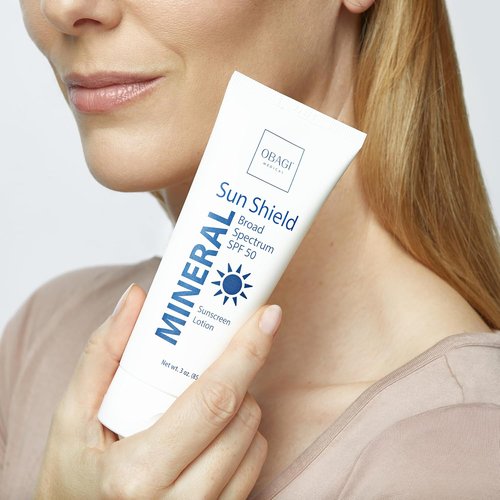 Obagi Sun Shield Mineral Sunscreen - Hypoallergenic Broad Spectrum SPF 50 - Sheer Quick-Absorbing Formula - 3 oz