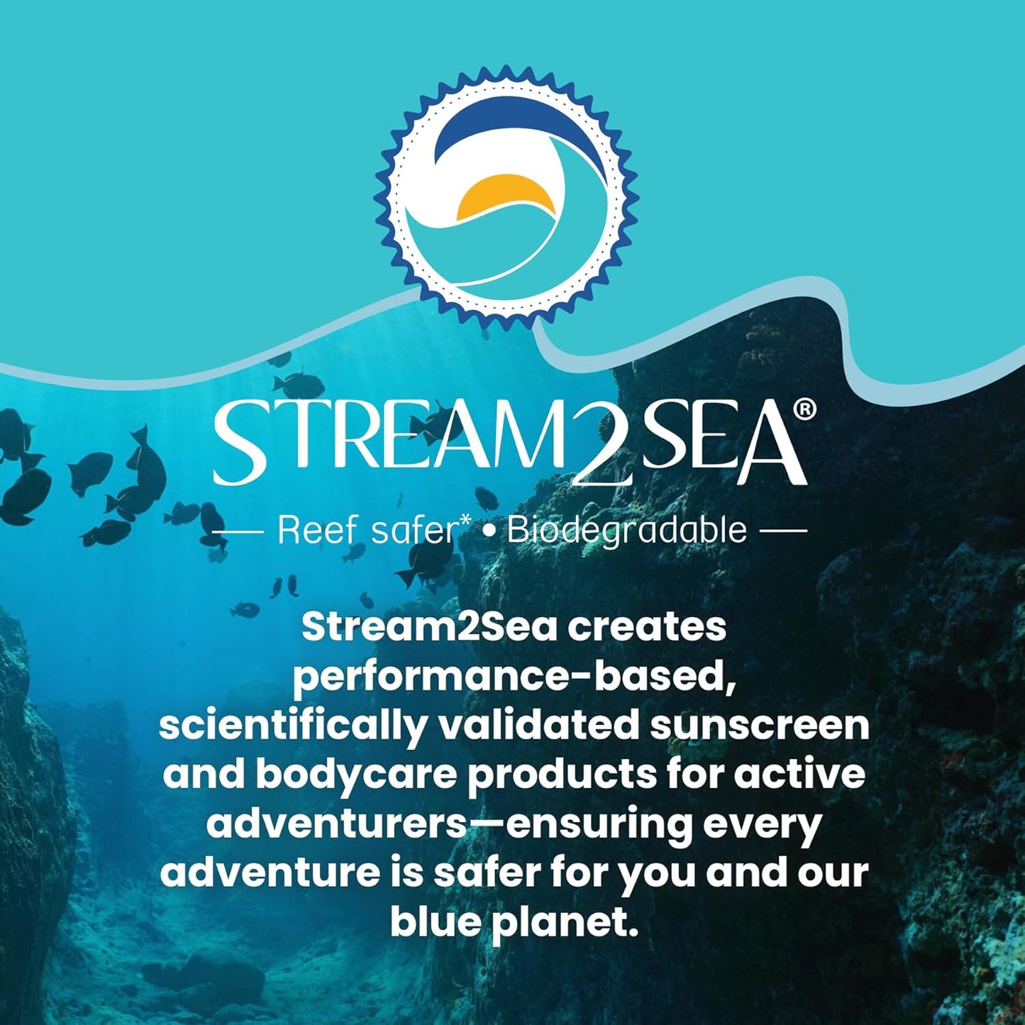 STREAM 2 SEA Shampoo & Conditioner | 3-in-1 Reef Safe Body Wash for Swimmers - 8.5 Fl Oz