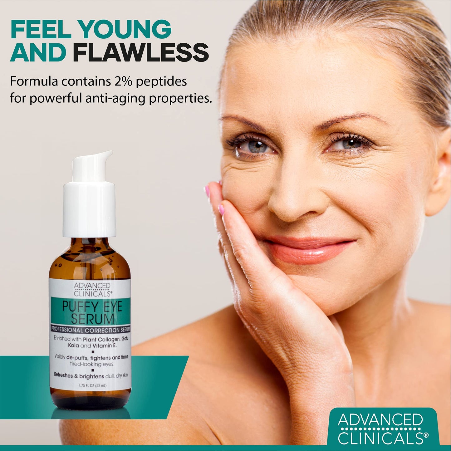 Advanced Clinicals Retinol Firming Cream + Puffy Eye Brightening Serum Set
