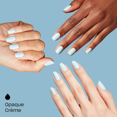 OPI RapiDry Baby Blue Me Away | Opaque Light Blue Crème Quick Dry Nail Polish | Vegan, Smudge Proof, Fast Drying | Snow Time to Waste | Holiday 2025