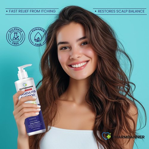 PHARMBANNER Anti-Fungal Shampoo and Conditioner Set – Tea Tree & Argan Oil for Folliculitis, Seborrheic Dermatitis, Scalp Psoriasis – Relieves Itchy, Flaky, Dry Scalp – Sulfate & Paraben Free
