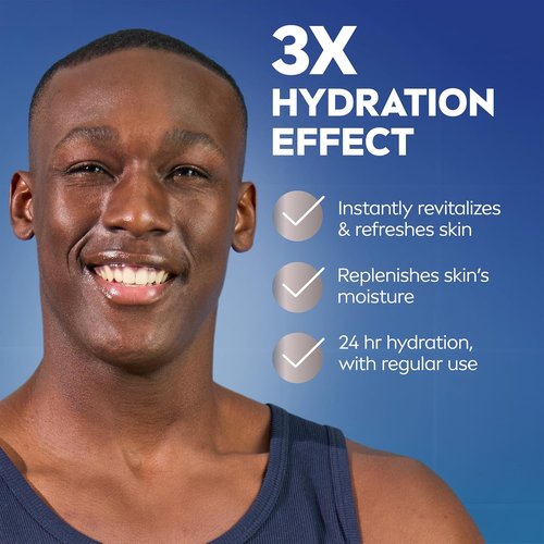 NIVEA MEN Maximum Hydration Post Shave Balm - 3X Hydration with Provitamin B5 & Aloe Vera | 3.3 Fl Oz, Pack of 3