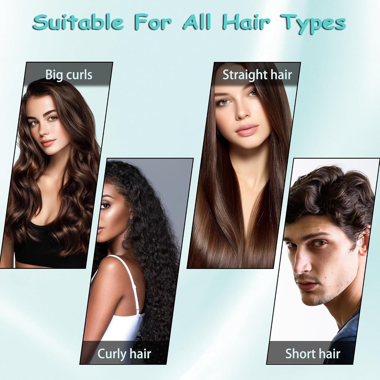 Skiennix Curl Defining Brush - Lightweight Curly Hair Brush for All Hair Types | Green