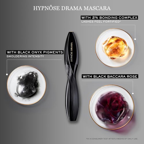 Lancôme Hypnôse Drama Extreme Waterproof Mascara - 17x Volume & 48 HR Wear - Ultra Black for Sensitive Eyes