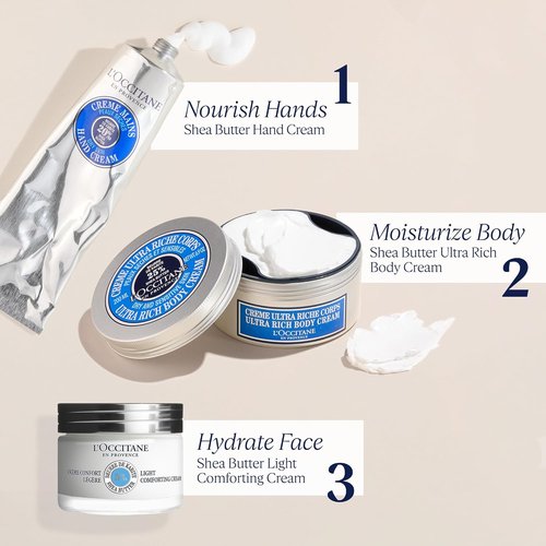 L'OCCITANE 5% Organic Shea Butter Face Cream - Lightweight, Hydrating & Soothing for Sensitive Skin | Vegan, Non-Comedogenic