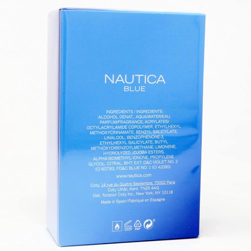 Nautica Blue Eau De Toilette - Refreshing 3.4 Oz | Invigorating Fragrance for Men