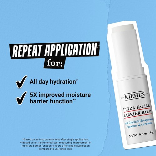 Kiehl's Ultra Facial Repair Balm Stick - All-Day Hydration with Squalane & Ceramides | 0.3 oz