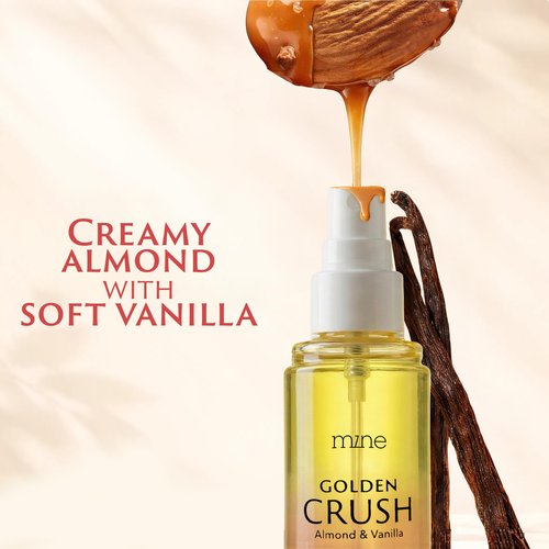 Mine Hair Perfume, Hair and Body Mist - Perfect Gifts for Teen Girls and Women - IFRA Safety Certificate, Long Lasting, Freshen Hair, Body & Pillows - Almond & Vanilla Scent - 3.04 oz
