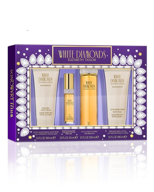 Elizabeth Taylor White Diamonds Fragrance Gift Set - 4 Pieces, 3.3 fl. oz | Elegant Women's Perfume