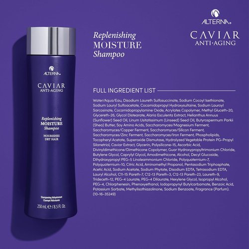 Alterna CAVIAR Anti-Aging Moisture Shampoo - Hydrates & Restores Dry, Brittle Hair | Sulfate-Free