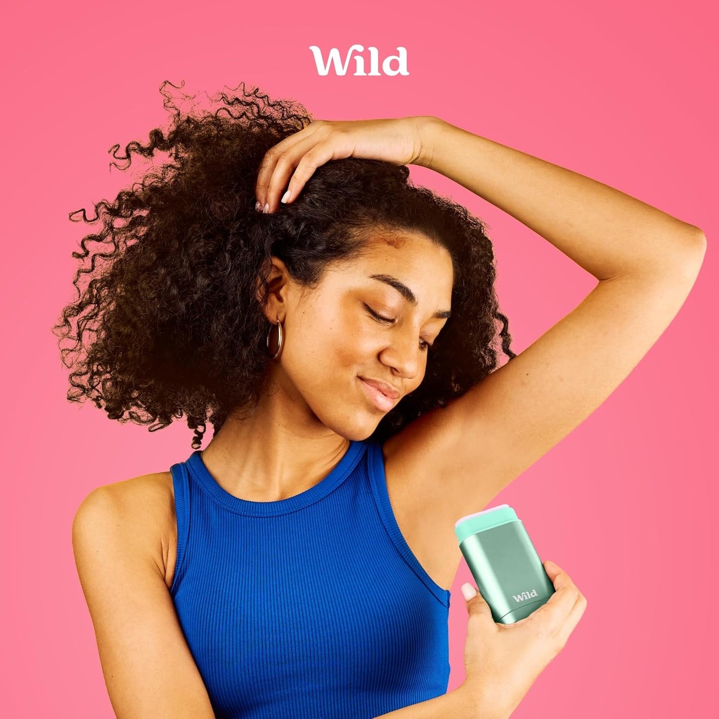 Wild Aluminum-Free Deodorant Starter Kit | Refillable Stick with Aqua Case & Vegan Refill Scents