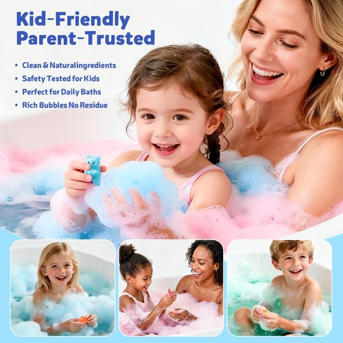 40 Kids Bath Bombs with Surprise Inside, Easter Basket Stuffers for Kids, Ocean & Jungle Animal Toys Gift Set with Natural Child-Safe Ingredients, Travel-Friendly Bath Bombs for Boys and Girls