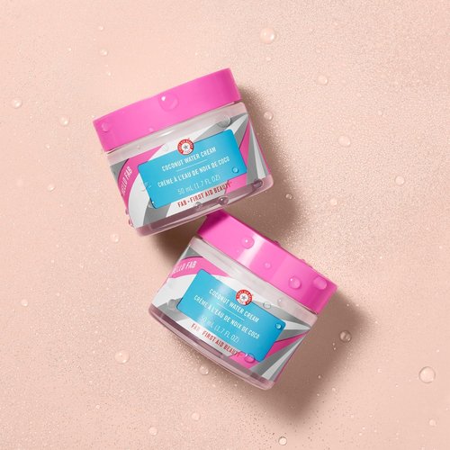 First Aid Beauty Coconut Water Cream - Hydrating Moisturizer for All Skin Types | 1.7 oz