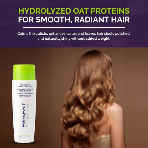 Pai-Shau Replenishing Cream Conditioner - Hydrating Formula for All Hair Types - 8.4 Fl Oz
