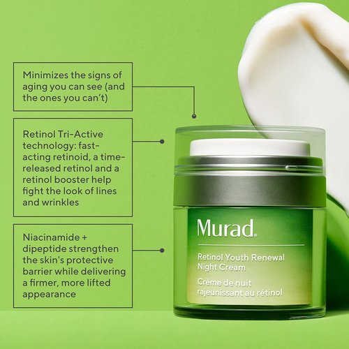 Murad Target Wrinkles Set - Retinol Serum, Corrector & Night Cream for Youthful, Hydrated Skin