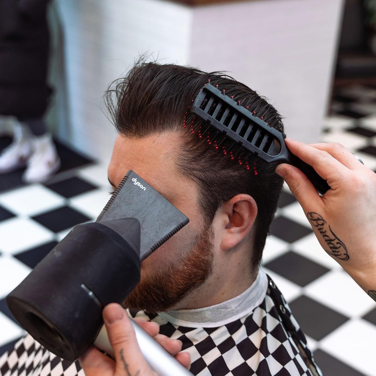 Uppercut Deluxe Vent Brush for Men - Blow Dry Hair Brush with Vented Design & Flexible Bristles for Styling