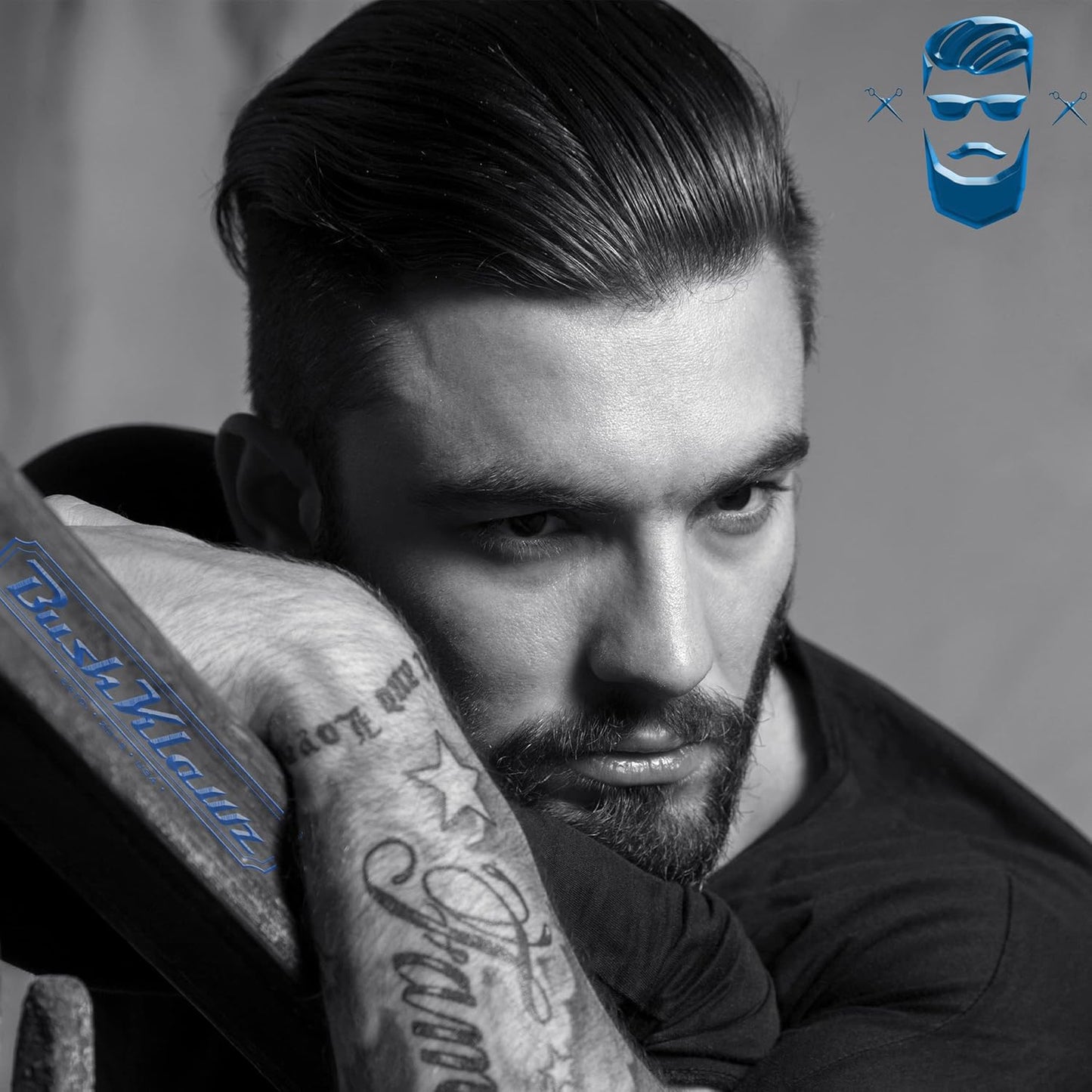 BushKlawz Classic Aftershave Lotion - Refreshing Cooling Balm for All Skin Types | Viking Cannon Black
