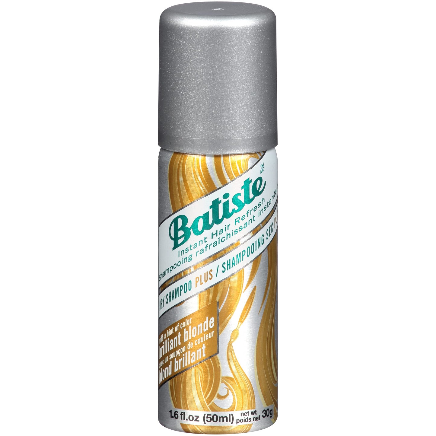 Batiste Dry Shampoo Brilliant Blonde Mini Travel Size 1.6 oz (Pack of 3)