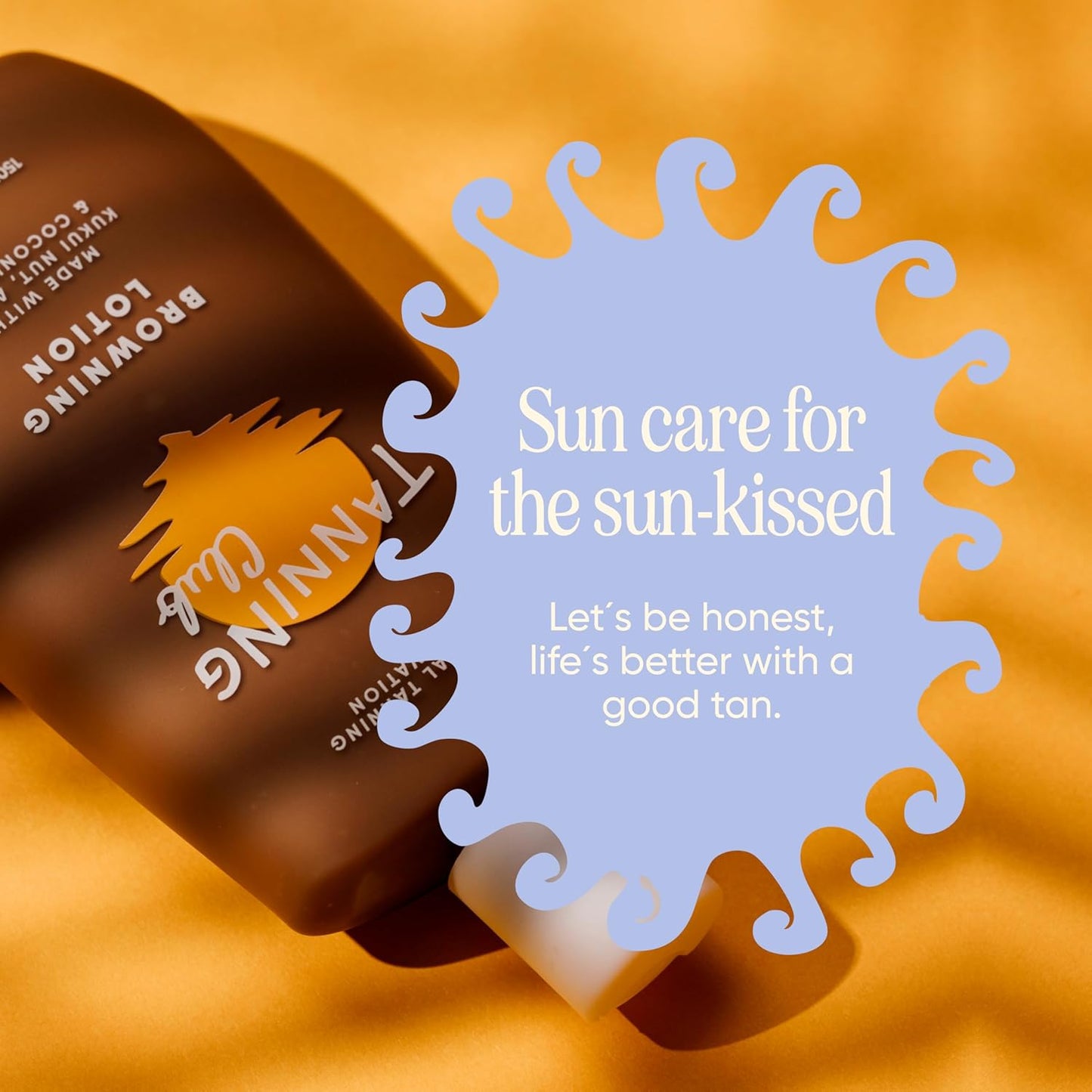 Tanning Club Browning Lotion - Sun Tanning Accelerator with Kukui Nut & Argan Oils - 150 mL