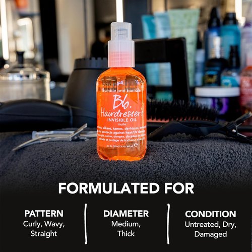 Bumble and bumble. Hairdresser's Invisible Oil - Frizz-Reducing Hair Oil for All Hair Types | Heat Protection + Shine