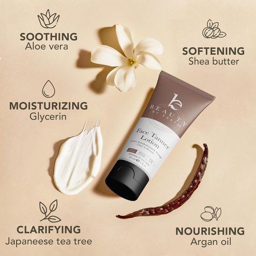 Face Tanner by Skiennix - USA Made Gradual Self Tanner Lotion for Streak-Free Natural Glow