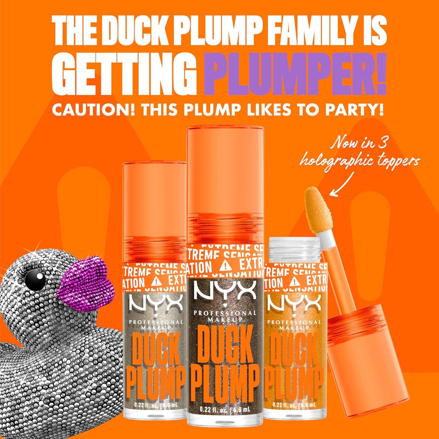 NYX PROFESSIONAL MAKEUP Duck Plump High Pigment Lip Gloss, Lip Plumper Gloss with Spicy Ginger - Onyxpected