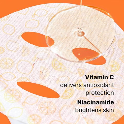 Dr.Jart+ Brightamin Brightening Face Mask - Plumping Vitamin C Formula | Travel Size, 1 Pack