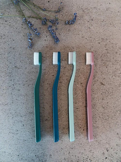 Jordan® Green Clean Manual Toothbrush - Sustainable Scandinavian Design, Soft Bristles | 4-Pack