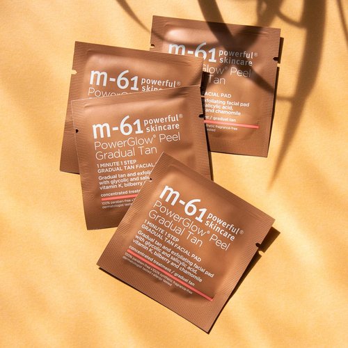 M-61 PowerGlow Peel Gradual Tan - Exfoliating Facial Peel for Streak-Free Radiance