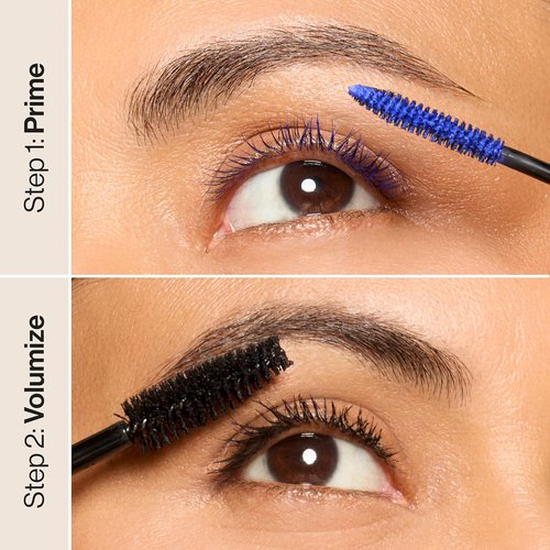 Honest Beauty 2-in-1 Extreme Volume Clean Mascara - Bold Lash Primer with Castor Oil, Vegan, Black, 0.27 fl oz