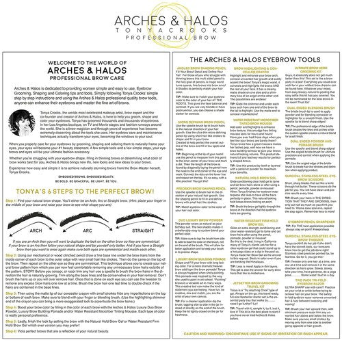 Arches and Halos Microfiber Tinted Brow Mousse - Water-Resistant Eyebrow Shaper - Vegan - Neutral Brown - 0.11 oz