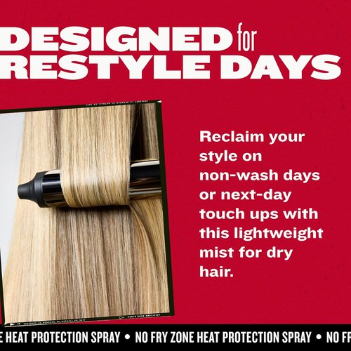 Bed Head by TIGI No Fry Zone Dry Heat Protectant Mist - 450°F Thermal Protection & 72-Hour Humidity Shield | 4.5 oz