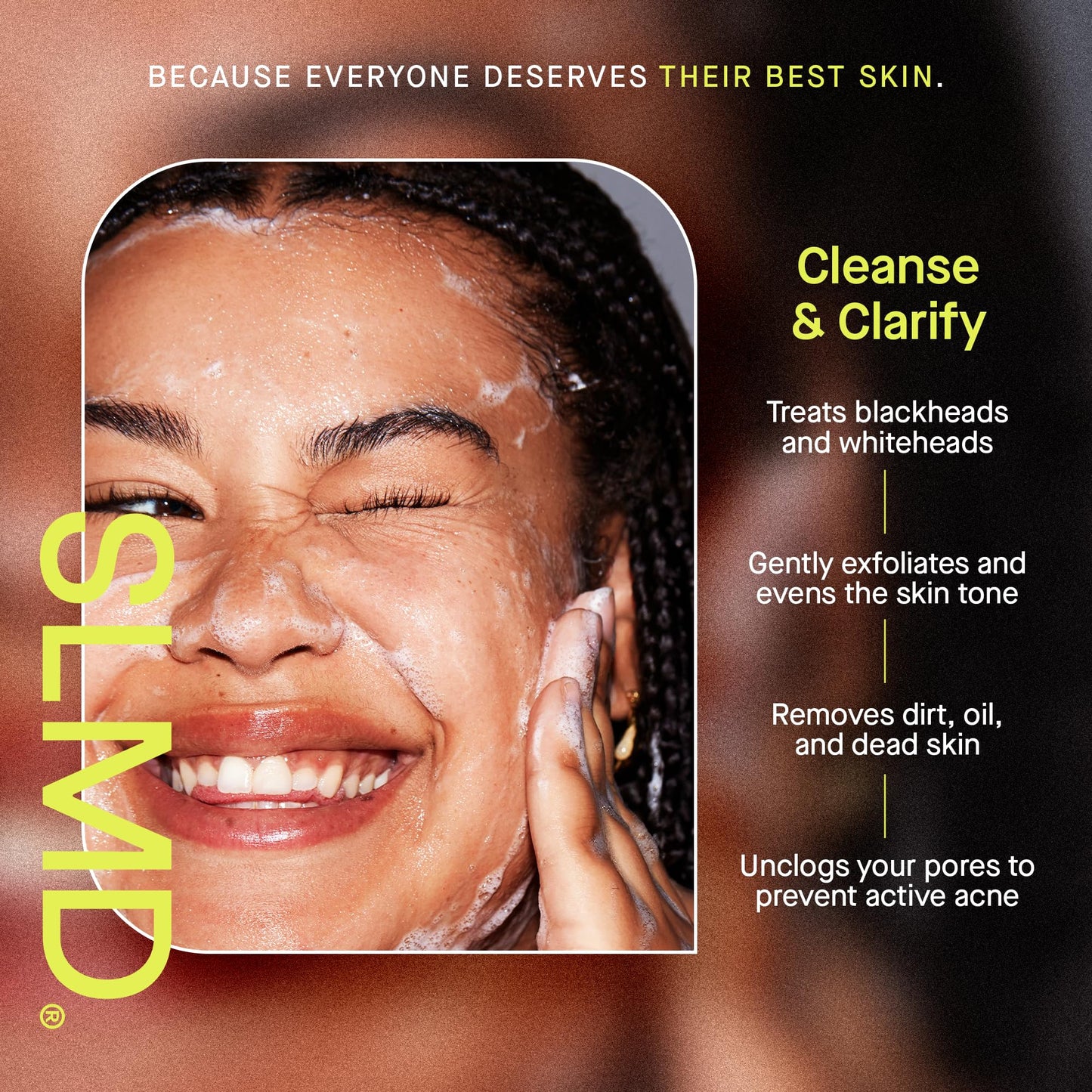 SLMD by Dr. Pimple Popper - Salicylic Acid Cleanser 4 fl oz Exfoliating Gel Cleanser Face Wash Acne Prone Skin - Treat & Prevent Active Acne - Pore Cleanser Prevents Blackheads & Whiteheads