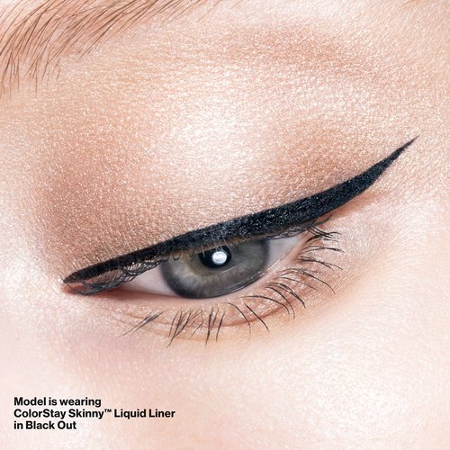 Revlon Skinny Liquid Eyeliner, ColorStay Eye Makeup, Waterproof, Smudge-proof, Longwearing with Ultra-Fine Tip, Black Out, 0.08 oz