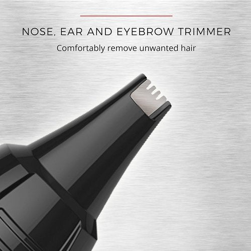 Remington Body Groomer Kit - Advanced Rechargeable Beard Trimmer with 10 Pieces | 6.3 Inch, Black