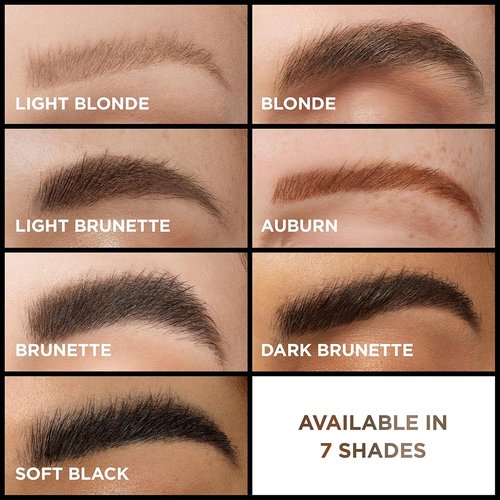 L'Oreal Paris Infallible Brow Mascara - 24H Volumizing Eyebrow Makeup for 2X Fuller Look | Light Brunette, 0.13 Fl Oz