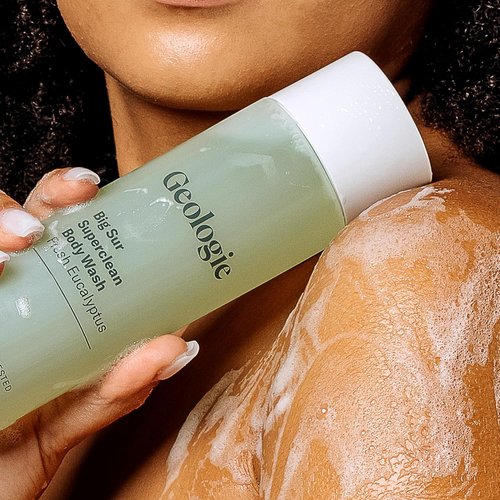 Geologie Big Sur Fresh Eucalyptus Body Wash - Deep Cleansing & Hydrating Shower Gel for All | 8.4 fl oz