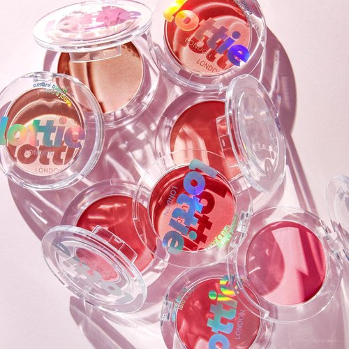 Lottie London Ombré Blush - Red Hot | Lightweight, High Pigment Powder for Natural, Buildable Color