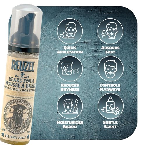 Reuzel Beard Foam - Nourishing Grooming Foam for Soft, Manageable Beards | 4.4 oz