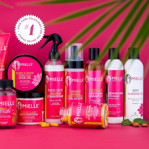 Mielle Organics Leave-In Conditioner Spray - Ultra-Moisturizing Detangler for Curly Hair - 8 Fl Oz