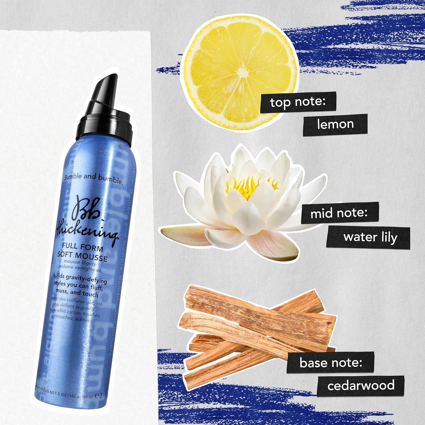 Bumble and bumble. Thickening Hair Mousse - Volumizing Formula with Heat Protection & Soft Hold | 5 Ounce