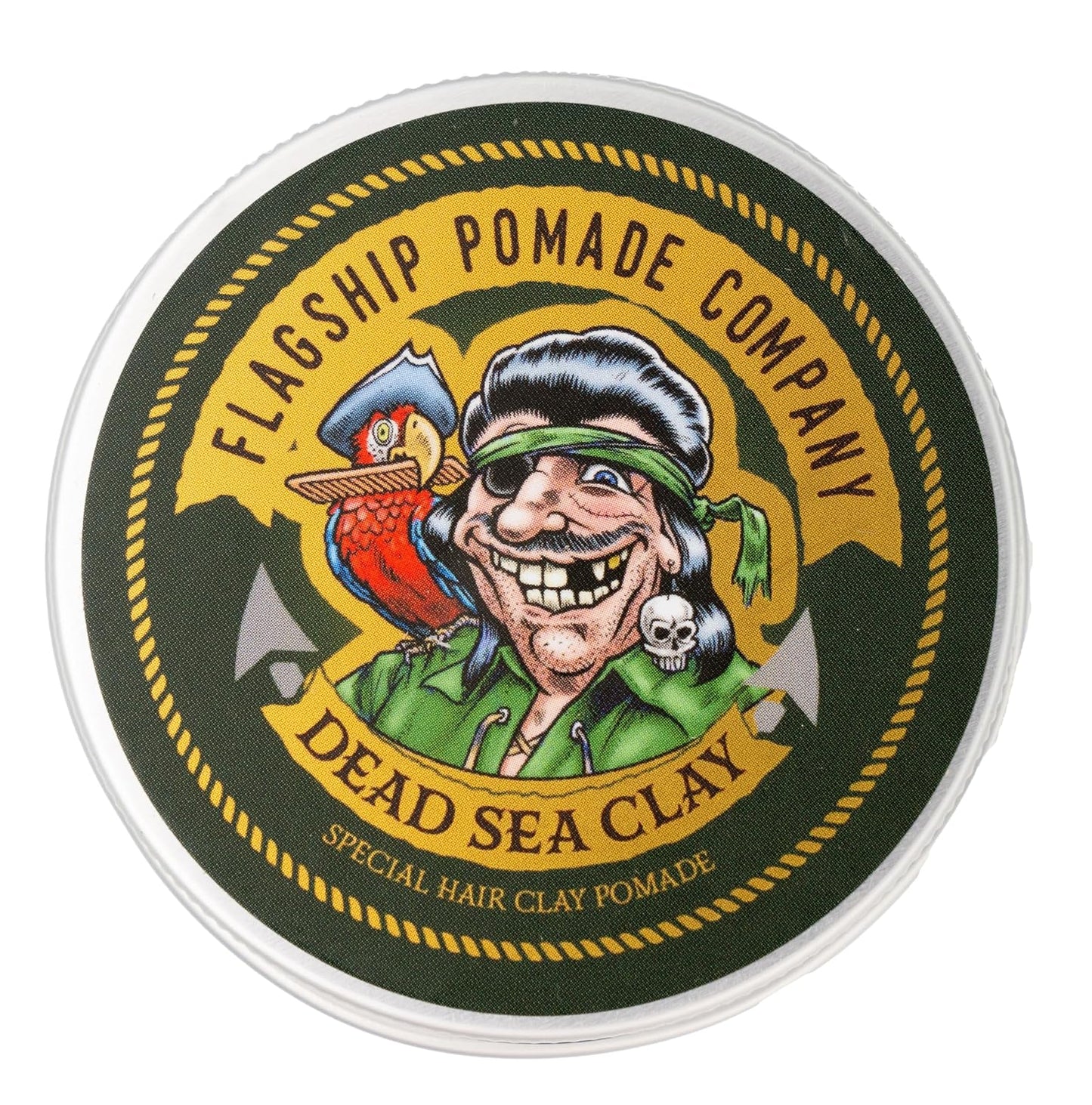 FLAGSHIP Handmade Hair Pomade for Men – Dead Sea Clay Formula with Strong Hold & Matte Finish – Low Shine, Barbary Incense Scent – 3.4 oz