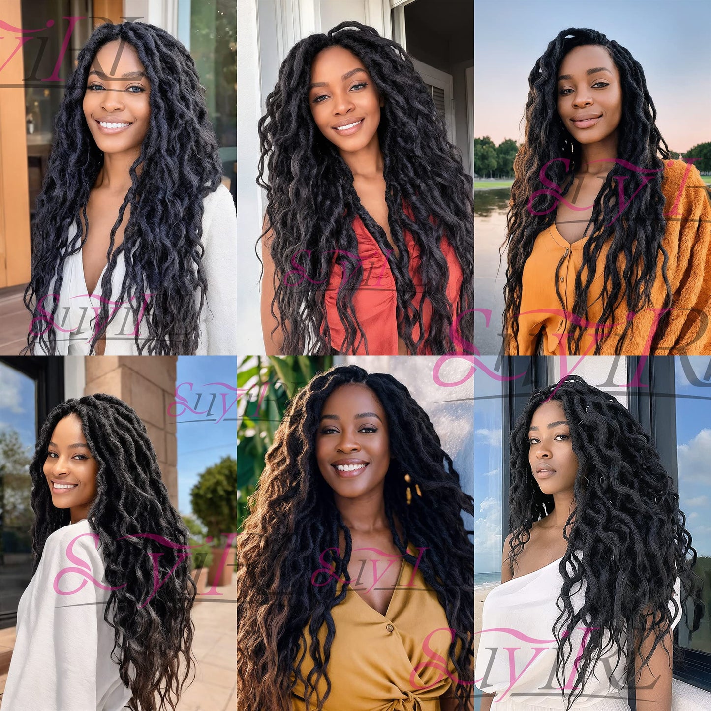 Faux Locs Crochet Braid Hair Bohemian Locs 24 Inches Synthetic Dreads Ombre Braiding Hair Afro Dreadlock 1B