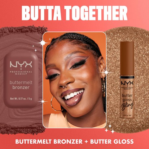 NYX PROFESSIONAL MAKEUP Butter Gloss Bling Lip Gloss, Non Sticky and Shiny Vegan Lip Makeup - Dripped Out