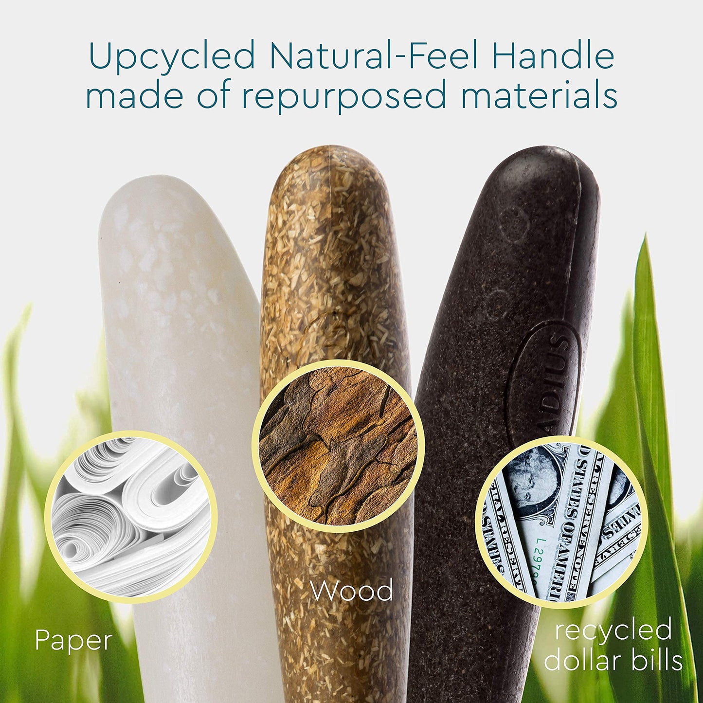 RADIUS Toothbrush Source Floss Brush BPA Free & ADA Accepted Improve Gum Health & Reduce Gum Issues - Super Soft - Money - Pack of 1