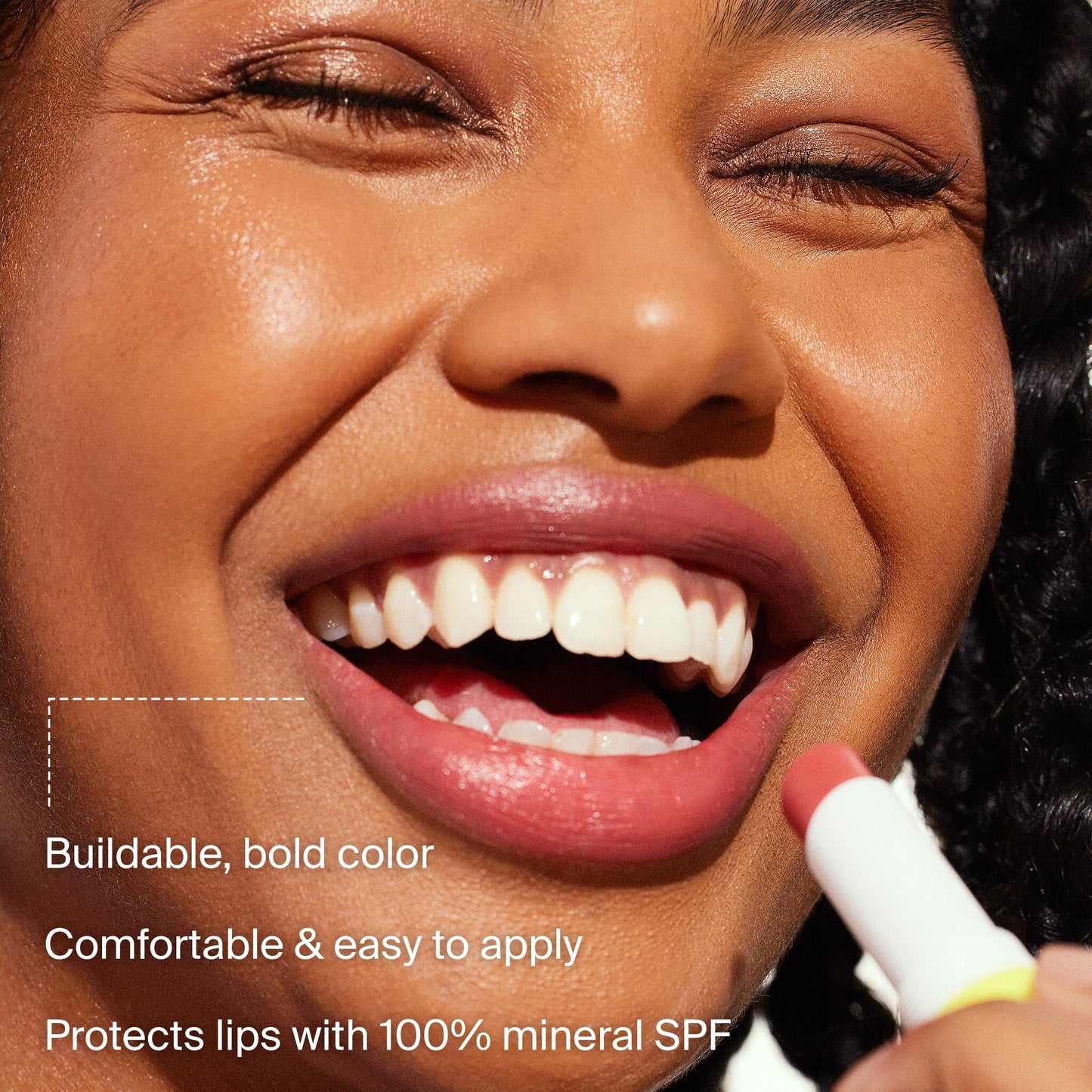 Supergoop! Lipshade 100% Mineral SPF 30 Hydrating Lipstick, Lucky Me (Rose) - Buildable, Bold Lip Color - Nourishes, Hydrates & Protects Lips - Natural Peppermint Flavor