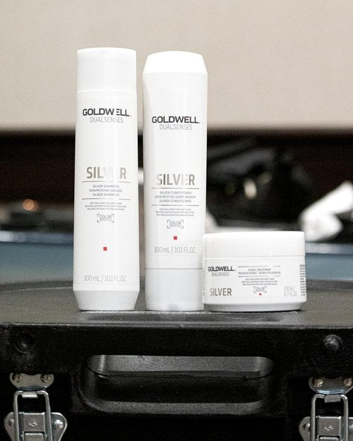Goldwell Dualsenses Silver Shampoo - Brightens Blonde & Gray Hair | 300mL