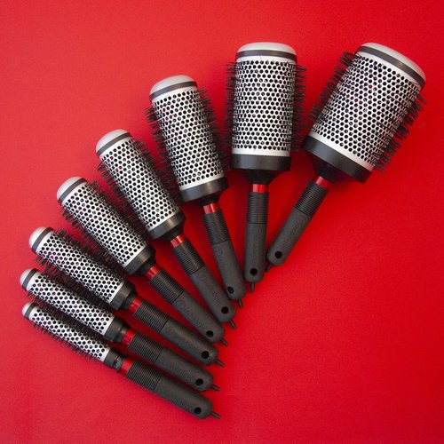 Cricket Technique Thermal Hair Brush - 1.5” Curling & Styling Tool with Heat-Retaining Barrel